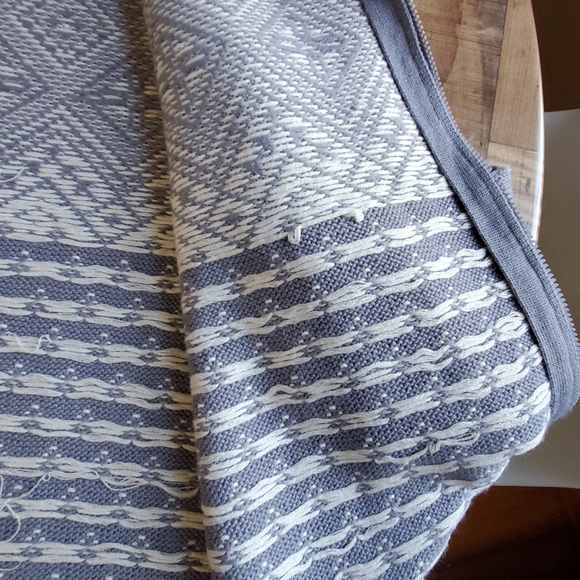 Norton Mcnaughton Petites periwinkle blue knit sweater jacket with zipper sz. PL - Picture 14 of 16